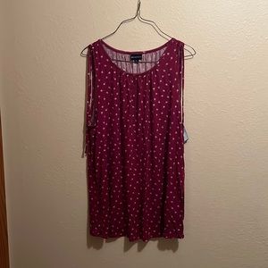 XL Maroon/White Northcrest Tank Top